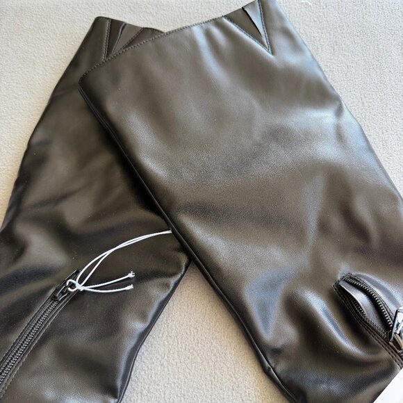 Womens Kendra Kitten Heel Tall Boots - Universal Thread Black 8 - Picture 7 of 11